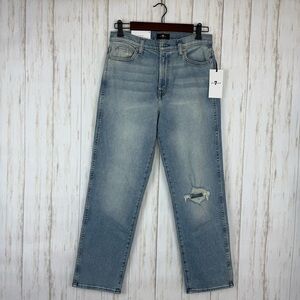 7 for all mankind NWT High Waist cropped straight size 29